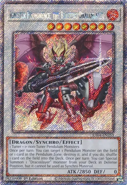 Ignister Prominence, the Blasting Dracoslayer (Platinum Secret Rare)