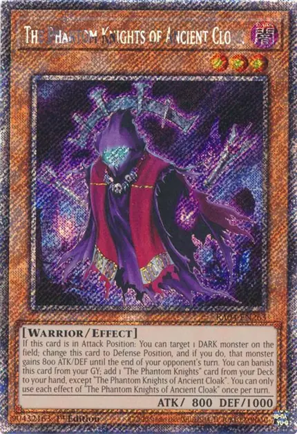 The Phantom Knights of Ancient Cloak (Platinum Secret Rare)