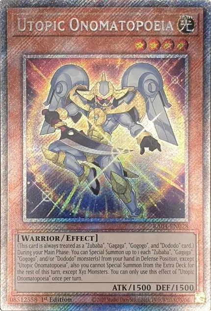 Utopic Onomatopoeia (Platinum Secret Rare)