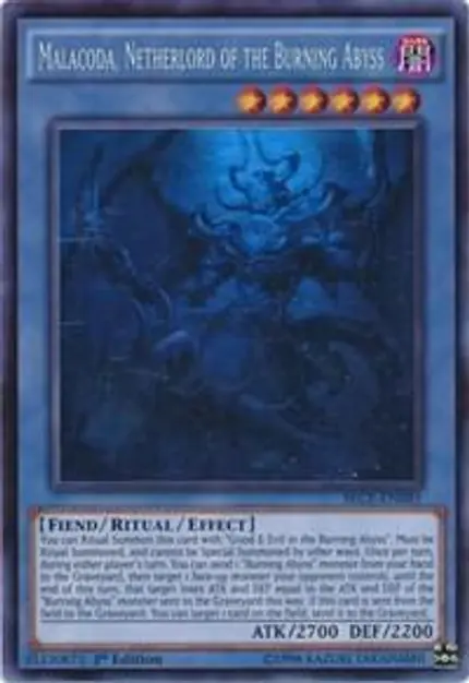 Malacoda, Netherlord of the Burning Abyss (Ghost Rare)