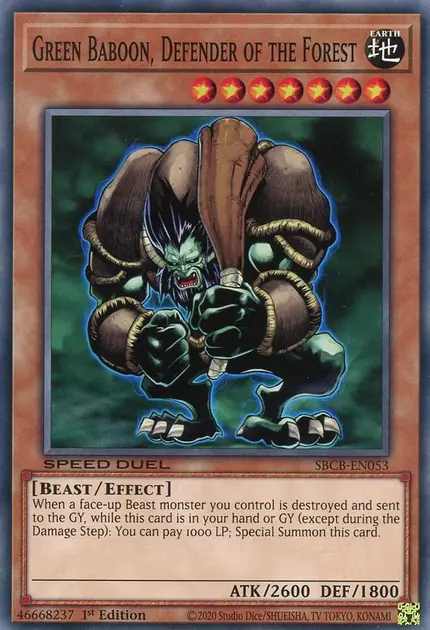 Green Baboon, Defender of the Forest