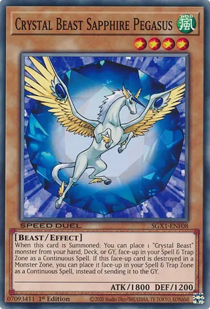 Crystal Beast Sapphire Pegasus